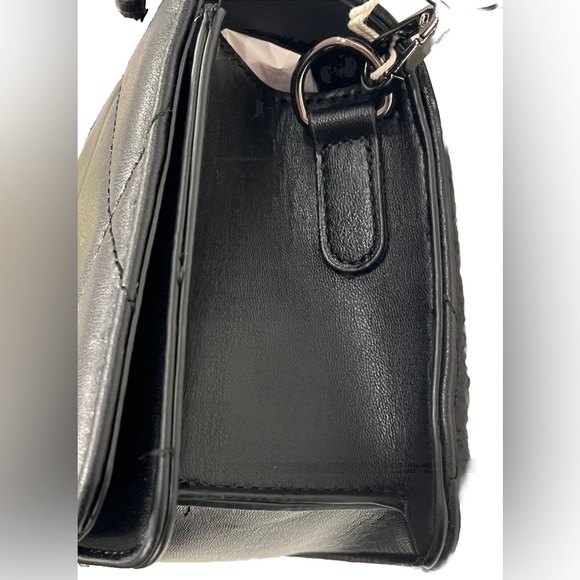 NWT Black Valentino Orlandi Crossbody Vegan Leather Hand Crafted - Picture 6 of 14